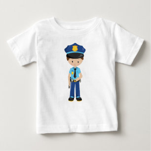 Polisman, polisman, polis, polis, polis, brun luft t shirt