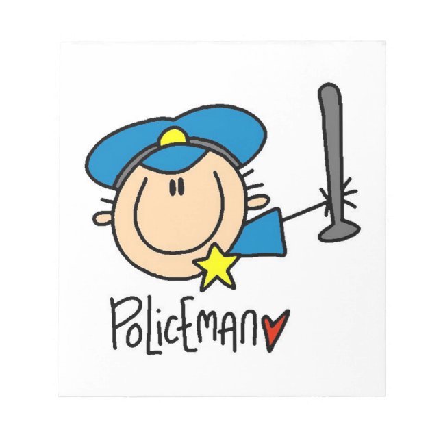 Polisman Yrke Anteckningsblock (Framsida)
