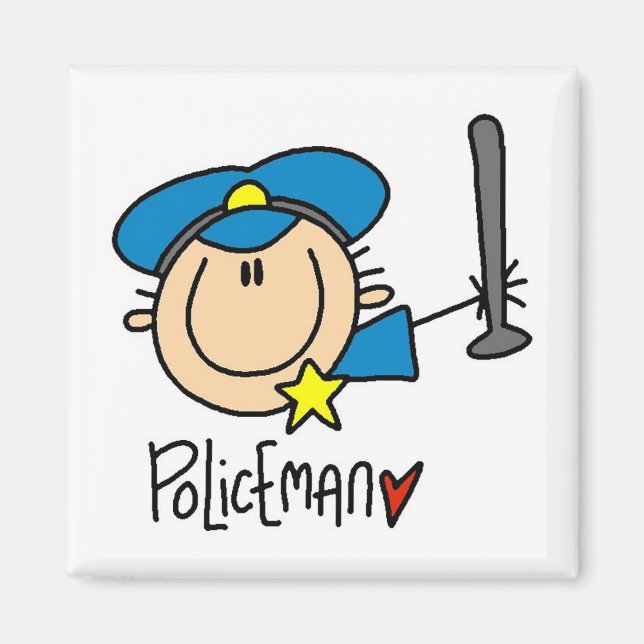 Polisman Yrke Magnet (Framsidan)
