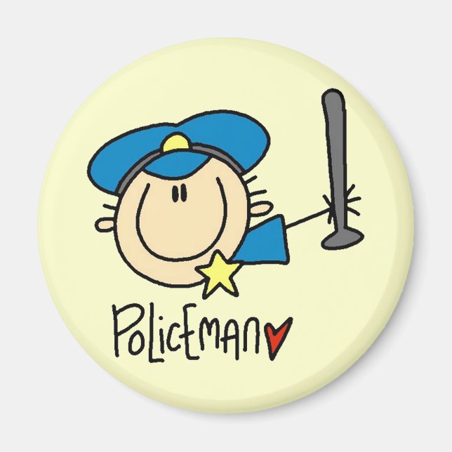 Polisman Yrke Magnet (Framsidan)
