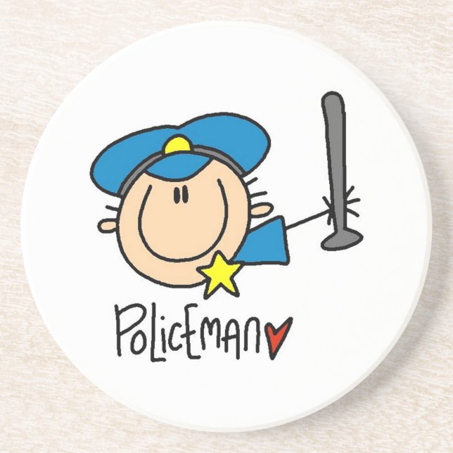 Polisman Yrke Underlägg (Framsidan)