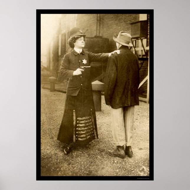 Polismannen Skapar en arrestering 1909 Poster (Framsidan)
