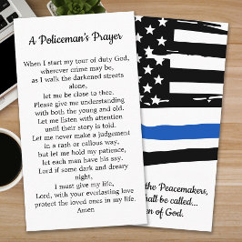 Polismannens Prayer Tillsatta lagar officer Visitkort