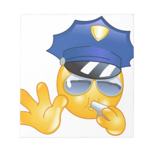 polismemoji anteckningsblock