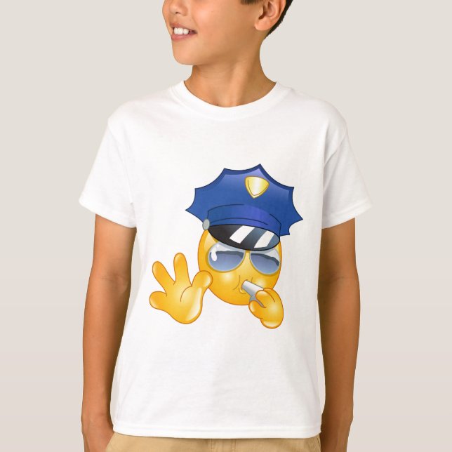 polismemoji tee shirt (Framsida)