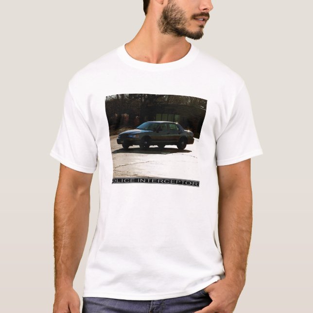 Polismilitärt jaktplanT-tröja T Shirt (Framsida)