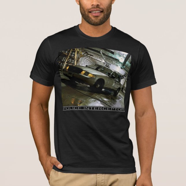 Polismilitärt jaktplanT-tröja Tee Shirt (Framsida)