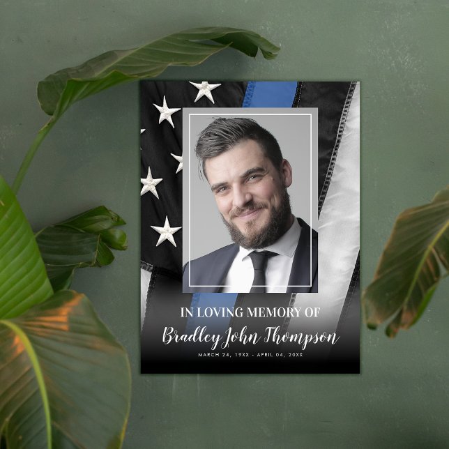 Polisminnesmärke | Tunn blå linje-plakat Poster (Skapare uppladdad)