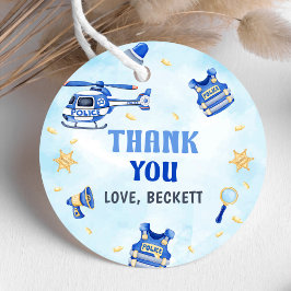 Polispojke 1:a födelsedag Party Gåvor Etiketter