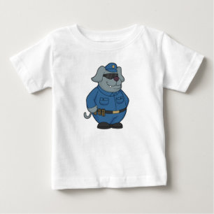 Polispolis, hund t shirt