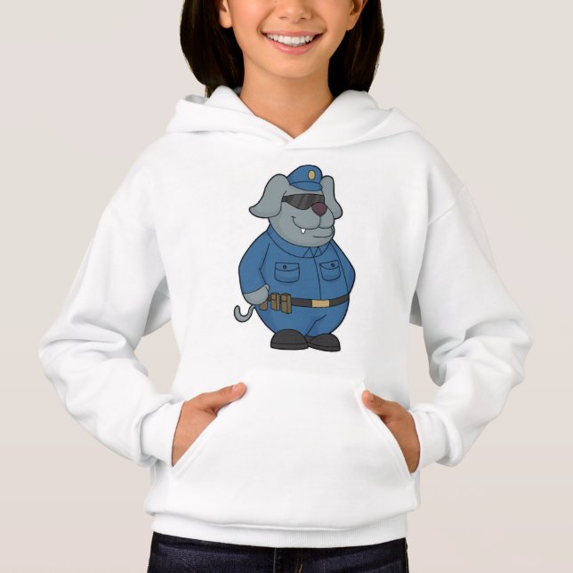 Polispolis, hund t shirt (Framsida)