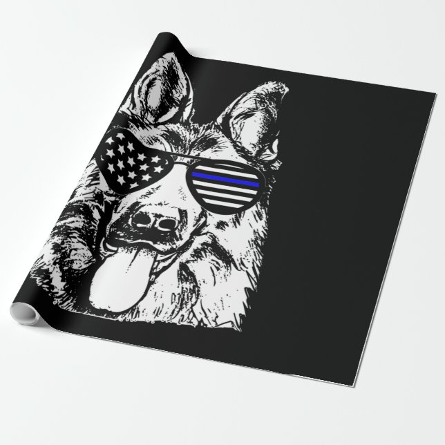 Polispolis i tyska herdepolisen (Hund) Presentpapper (Utrullad)