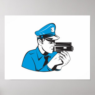 Polispolisen rusar kameran poster