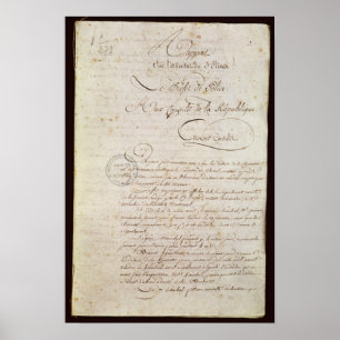 Polisrapport från deltagare till Napoleon Poster