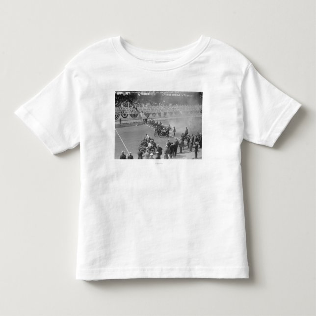 PolisShow -- Start av motorcykeltävlingen Tee Shirt (Framsida)