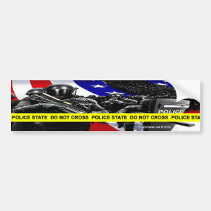 Polisstat Bumper Sticker Bildekal