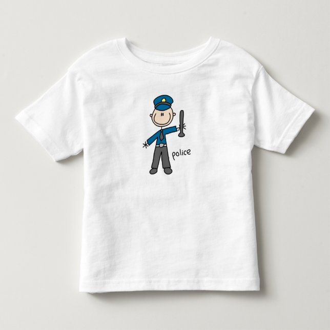 Polisstick figur t-shirt (Framsida)
