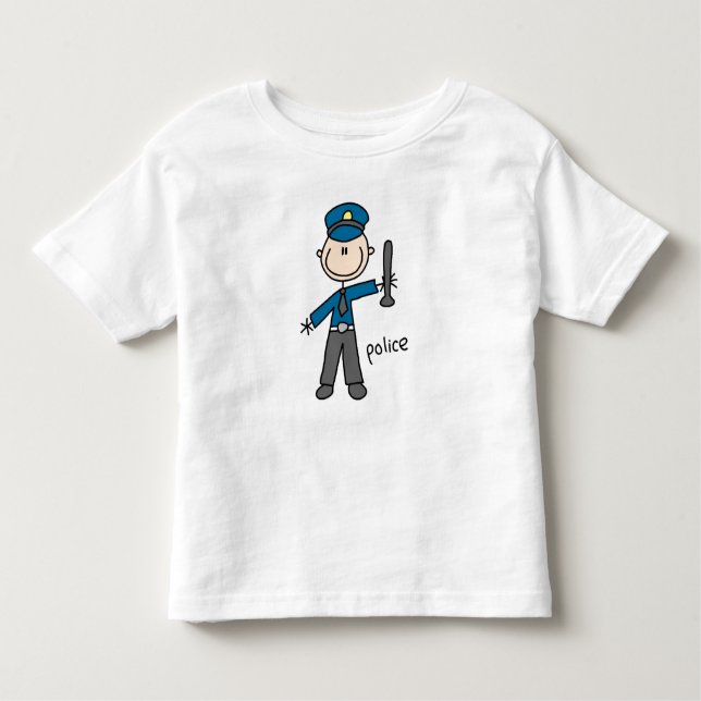 Polisstick figur tee (Framsida)