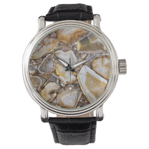 Polisted Geode Stones Armbandsur