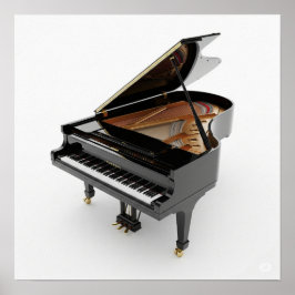 Polisted Grand Piano Poster