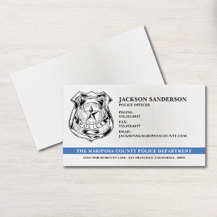 Polistjänstemän i Tillsatta lagar Logotyp Visitkort