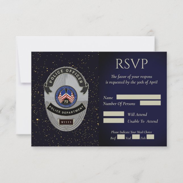 Polistjänsteman Pension svarskort OSA Kort (Framsida)