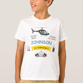 Polistjänsteman Policeman Födelsedagsfest T Shirt