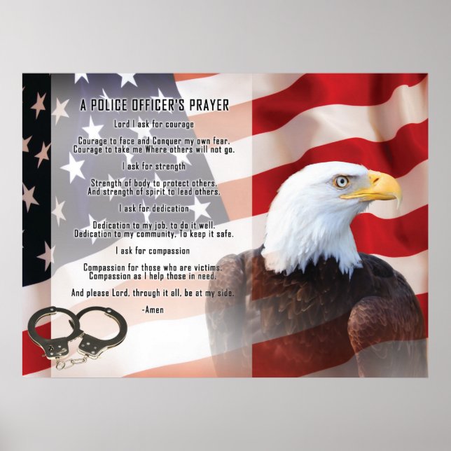 Polistjänstemän Prayer Poster (Framsidan)
