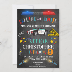 Polistjänstemannens inbjudan till födelsedagen