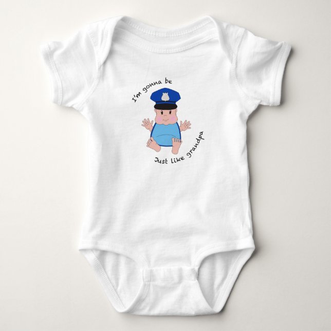 Polistjänstemans farfar t-shirt (Framsida)