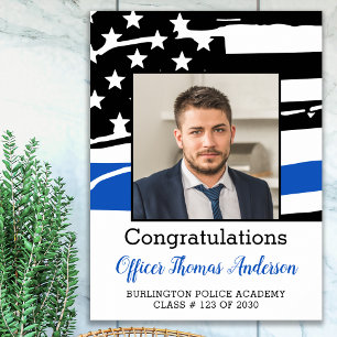 Polistjänstemans Studentfest Thin Blue Line Poster