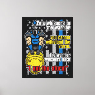 Polistrojanska krigaren jag är stormen canvastryck