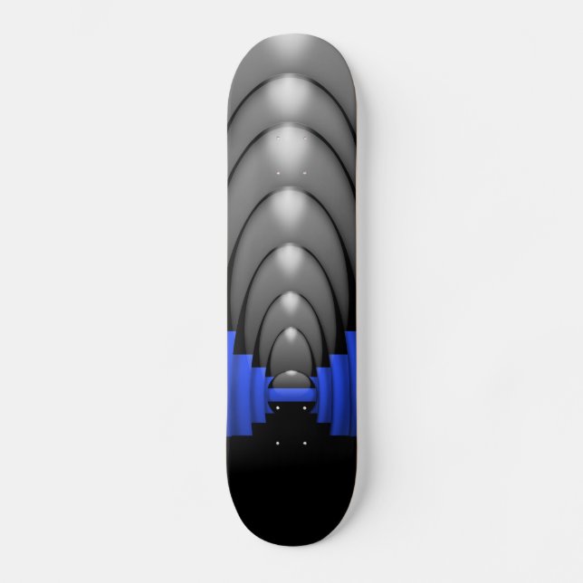Polistunnin blå linje skateboard bräda 20 cm (Framsida)