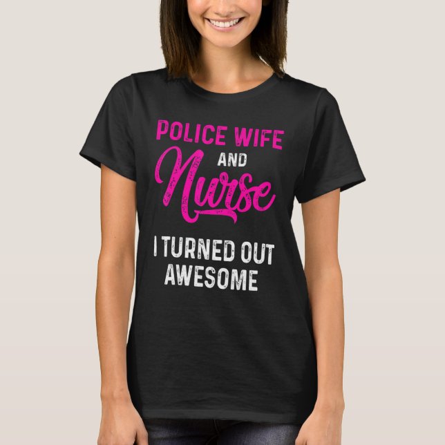 Polisvampen Nurse Life Rn Mamma 12 T Shirt (Framsida)