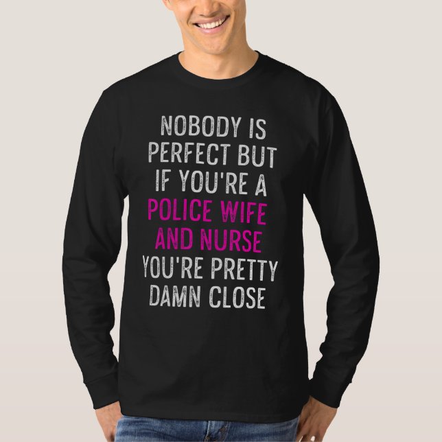 Polisvampen Nurse Life Rn Mamma 4 T Shirt (Framsida)