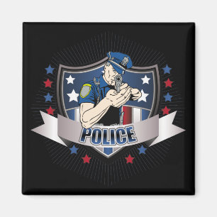 Polisvapensköld Magnet