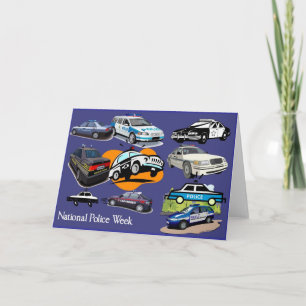 Polisveckans hälsningskort 3 kort
