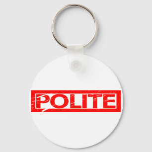 Polite Frimärke Nyckelring