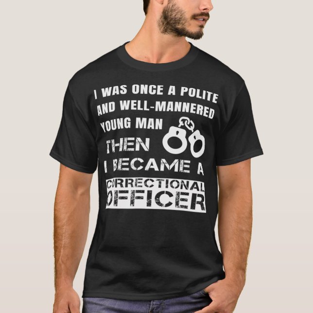 Polite Young Man blev korrektionsförrättare T Shirt (Framsida)