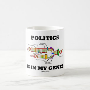 Politik är i min genDNA-humor Kaffemugg