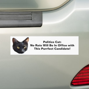 Politik Cat No Råttor kommer inte att vara i tjäns Bildekal