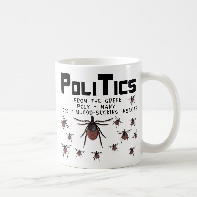 Politik elak Många blodsugande Insekter Kaffemugg (Höger)