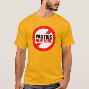 Politik Fri Zonare förbjuden symbol T Shirt