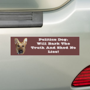 Politik German Shepherd Hund kommer att stoppa san Bildekal