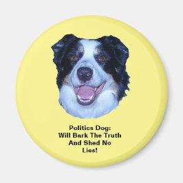 Politik Gräns Collie Bark Ruth Rd Magnet