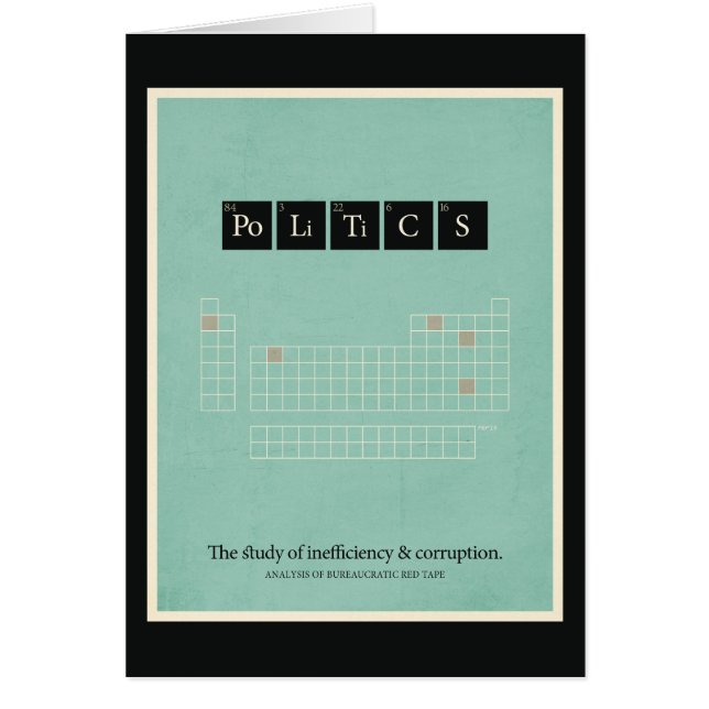 Politik Hälsningskort (Framsidan)