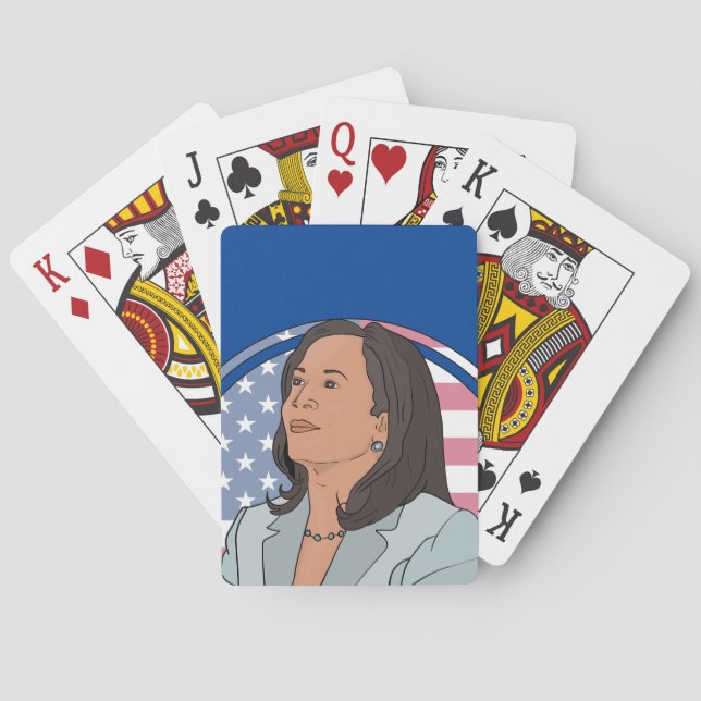 Politik Kamala Harris Casinokort (Baksidan)