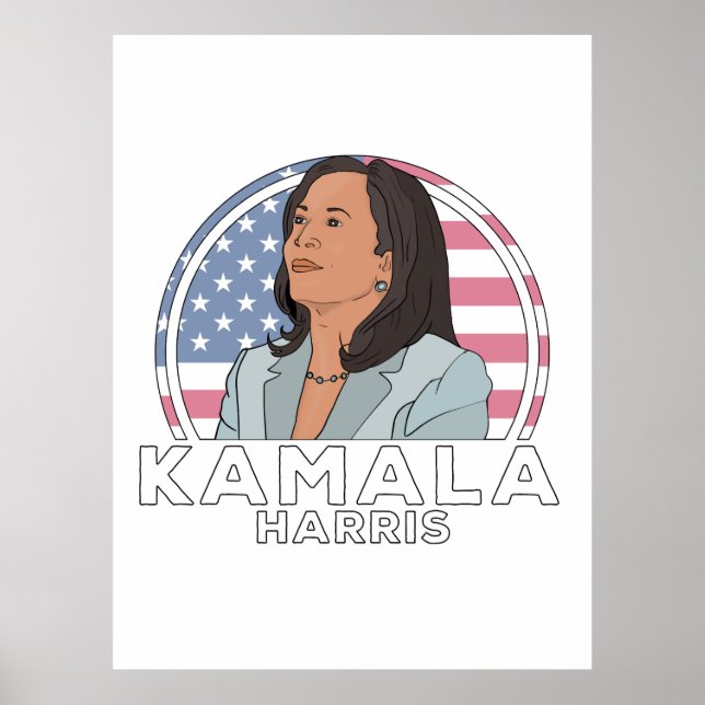 Politik Kamala Harris Poster (Framsidan)