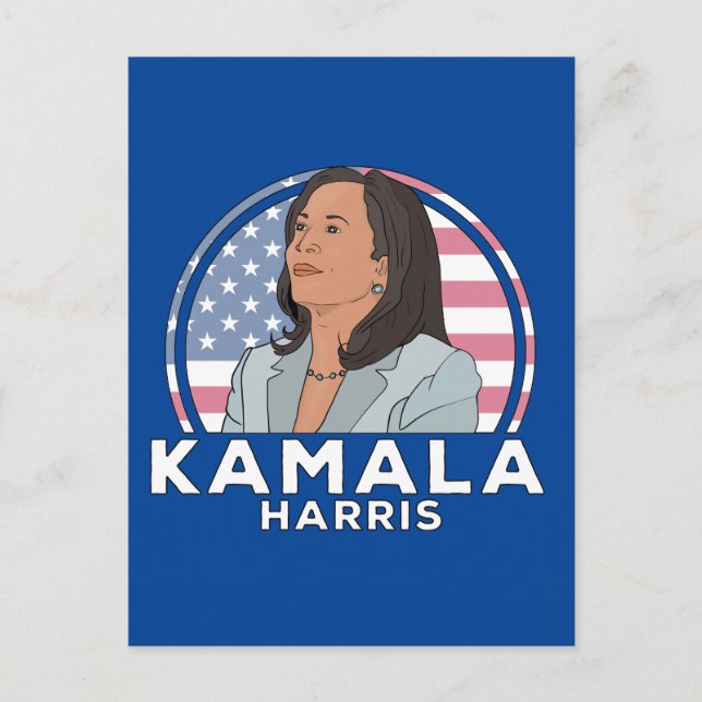 Politik Kamala Harris Vykort (Framsida)