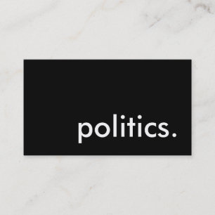 politik. visitkort